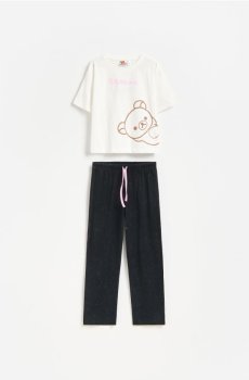 Reserved - Двокомпонентна піжама Rilakkuma - рожевий - 191JL-30X