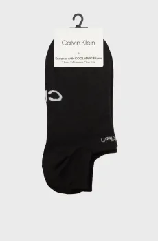 Женские черные носки (2 пары) CK WOMEN SNEAKER  GRIPPER Черный ONESIZE Calvin Klein 701218774