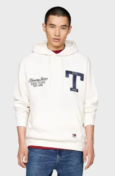 Мужское белое худи TJM RLX TOMMY GLITTER Белый L Tommy Jeans DM0DM20601