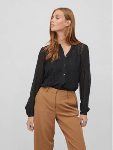 Vila Блузка Chikka 14082977 Чорний Regular Fit Vila Блузка Chikka 14082977 Чорний Regular Fit