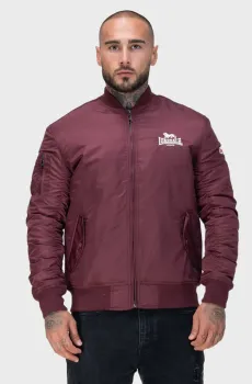 Мужской бордовый бомбер TERN HILL Бордовый XL Lonsdale 117090