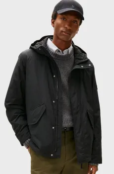 Мужская черная куртка LW PACKABLE HOODED JACKET Черный S Tommy Hilfiger MW0MW42563