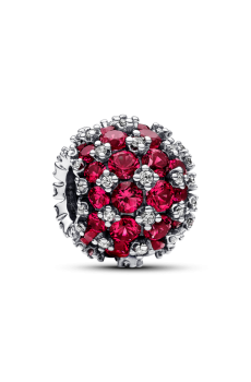 Намистина "Рожеве блискуче паве"