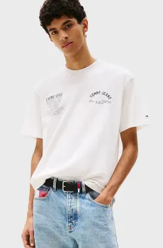 Мужская белая футболка RLX BOROUGHS Белый M Tommy Jeans DM0DM21592