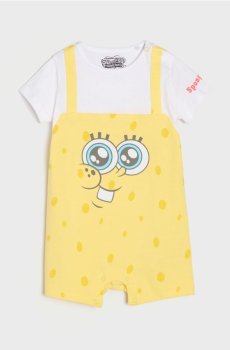 Літній комбінезон з принтом SpongeBob SquarePants - пшеничний