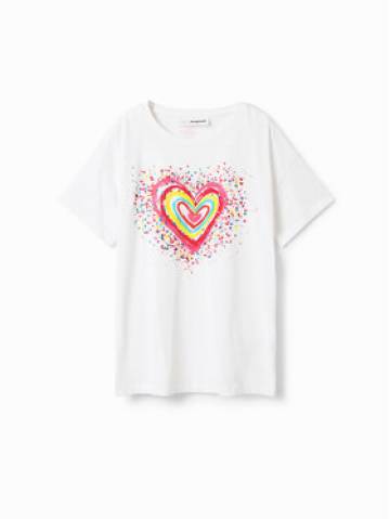 Desigual Футболка 23SGTK20 Білий Regular Fit Desigual Футболка 23SGTK20 Білий Regular Fit
