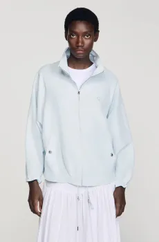 Женская голубая ветровка Голубой 34 Sandro SFPBL01288_Sky Blue