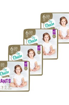 Трусики-подгузники Dada Extra Soft размер 6 XL (15+ кг), 4*28 шт