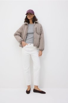 Reserved - Куртка з коміром - сіро-коричневий - 503IA-74X