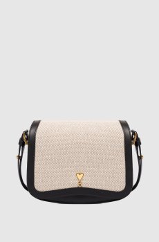 Черная комбинированная сумка с эмблемой