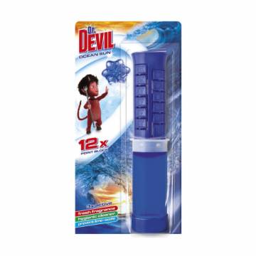 Туалетный точечный блок для унитаза Dr. Devil Океаническое солнце, 75 мл Туалетный точечный блок для унитаза Dr. Devil Океаническое солнце, 75 мл