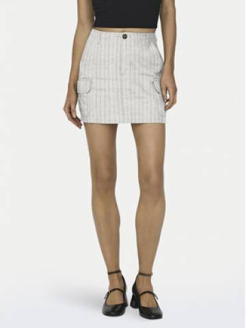 ONLY Cпідниця-міні Malfy-Caro 15310982 Білий Regular Fit ONLY Cпідниця-міні Malfy-Caro 15310982 Білий Regular Fit