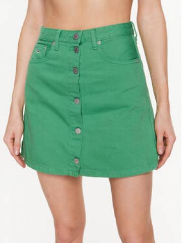 Tommy Jeans Спідниця A-Line DW0DW15663 Зелений Regular Fit Tommy Jeans Спідниця A-Line DW0DW15663 Зелений Regular Fit