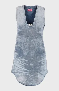 Женское голубое джинсовое платье DE-LARIS-DRESS-FSH Голубой XS Diesel A21707 068TY