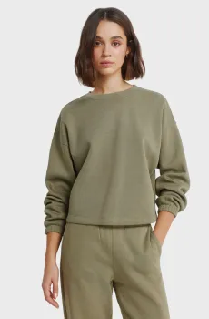 Женский оливковый свитшот Оливковый S SPRINGFIELD 1083693