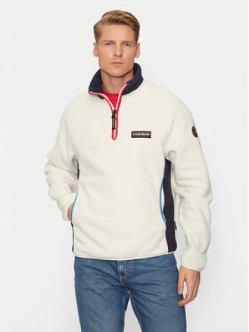 Napapijri Флісовий реглан NP0A4HZO Бежевий Regular Fit Napapijri Флісовий реглан NP0A4HZO Бежевий Regular Fit