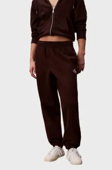 Женские темно-коричневые спортивные брюки MONOLOGO FRENCH TERRY JOGGER Коричневый XS Calvin Klein Jeans LV047B235G
