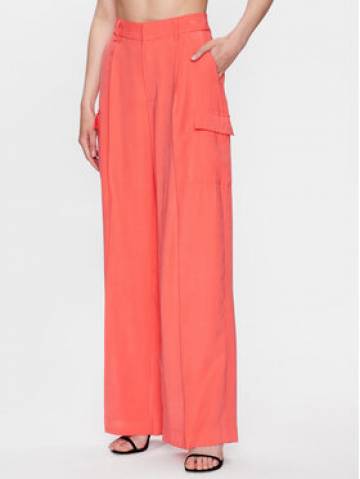 DKNY Штани з тканини P3BKTR20 Кораловий Relaxed Fit DKNY Штани з тканини P3BKTR20 Кораловий Relaxed Fit