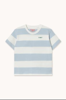 Детская хлопковая футболка Tinycottons STRIPES KNIT TEE