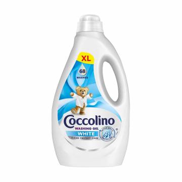 Гель для стирки белых вещей Coccolino Care White 68 стирки, 2.72 л Гель для стирки белых вещей Coccolino Care White 68 стирки, 2.72 л