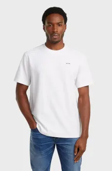 Мужская белая футболка True regular Белый XXL G-Star RAW D28609,E383