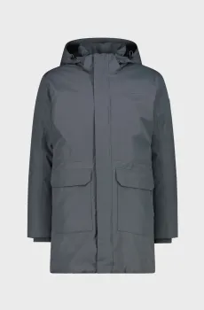 Мужская серая парка ZIP HOOD FEEL WARM Серый 54 CMP 35K3737-U862