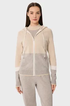 Женское шерстяное худи Разноцветный 46 MARC&ANDRE W25-00CH0614