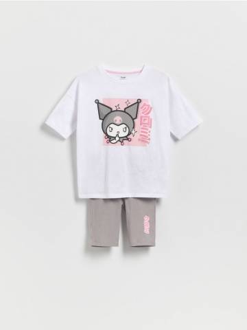 Reserved - GIRLS` PYJAMA - білий - 617EB-00X Reserved - GIRLS` PYJAMA - білий - 617EB-00X