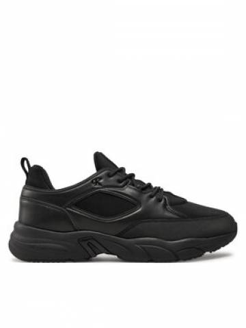 Calvin Klein Jeans Снікерcи Retro Tennis Low Laceup Mtl YM0YM00991 Чорний Calvin Klein Jeans Снікерcи Retro Tennis Low Laceup Mtl YM0YM00991 Чорний