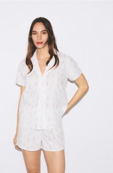 Reserved - Піжамний комплект з двох частин - кремовий - 557HS-01X