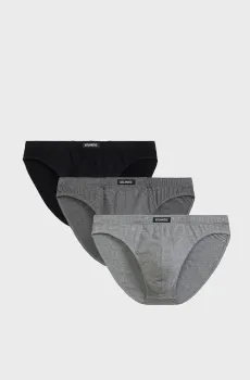 Мужские брифы (3 шт) Разноцветный XL Atlantic 3BMP-322