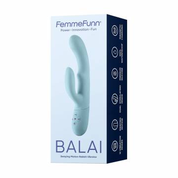 Клиторально-вагинальный вибратор Femme Funn Balai Swaying Motion Rabbit Vibrator светло-голубой, 1 шт Клиторально-вагинальный вибратор Femme Funn Balai Swaying Motion Rabbit Vibrator светло-голубой, 1 шт