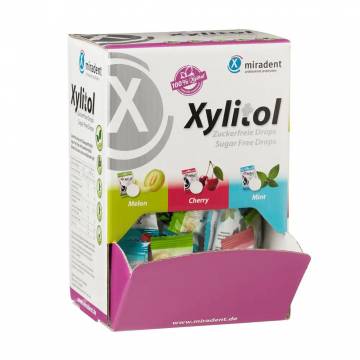 Леденцы Miradent Xylitol Drops Ассорти, с ксилитолом, в боксе, 100 шт