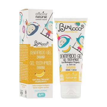 Детская органическая зубная паста Officina Naturae Toothpaste Gel Banana с банановым вкусом, 75 мл Детская органическая зубная паста Officina Naturae Toothpaste Gel Banana с банановым вкусом, 75 мл