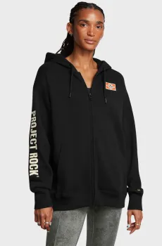 Женское черное худи Pjt Rck W HWT FZ Hard at Wrk Черный L Under Armour 1386446-001