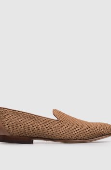 Коричневые слипоны из рафии