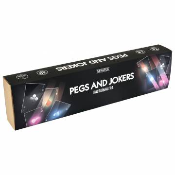 Настільна гра Strateg Pegs and Jokers (30348) Настільна гра Strateg Pegs and Jokers (30348)