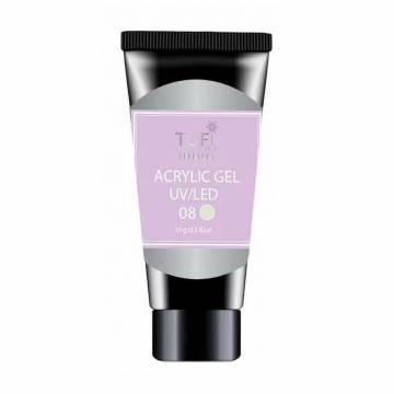 Акрил-гель для ногтей Tufi Profi Premium Acrylic Gel UV/LED, 08 Птичье молоко, 15 г Акрил-гель для ногтей Tufi Profi Premium Acrylic Gel UV/LED, 08 Птичье молоко, 15 г