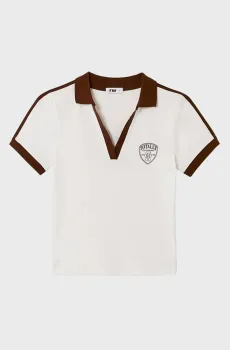 Женское белое поло Белый XS Tally Weijl STSCOMITSKI