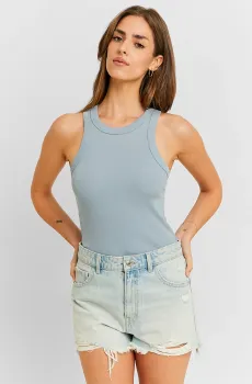 Женская голубая майка Голубой XXS Tally Weijl SSLCOOLGUI