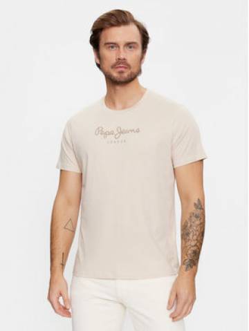 Pepe Jeans Футболка Eggo N PM508208 Бежевий Regular Fit Pepe Jeans Футболка Eggo N PM508208 Бежевий Regular Fit