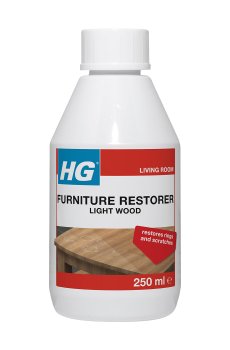 Восстанавливающая полироль для мебели из древесины светлого цвета HG Furniture Restorer Light Wood, 250 мл