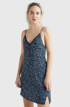 Женский темно-синий сарафан с узором TJW DITSY Синий XS Tommy Jeans DW0DW15188
