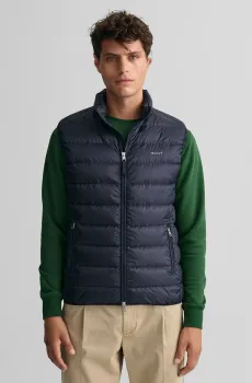 Мужской темно-синий пуховой жилет Синий XXL Gant 7006299