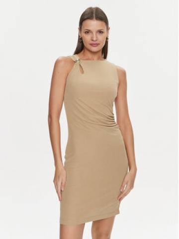Guess Коктейльна сукня Febe W4RK58 KAQL2 Бежевий Slim Fit Guess Коктейльна сукня Febe W4RK58 KAQL2 Бежевий Slim Fit
