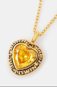Серебряное колье AMBUSH Heart Class Ring Charm Necklace