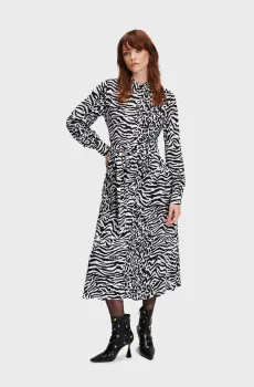 Женское платье с узором KL ANIMAL PRINT Разноцветный 38 Karl Lagerfeld 240W1300