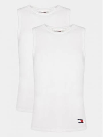 Tommy Jeans Набір 2 майок UM0UM03158 Білий Regular Fit Tommy Jeans Набір 2 майок UM0UM03158 Білий Regular Fit