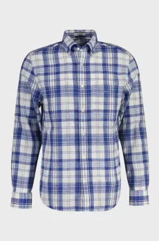 Мужская синяя рубашка в клетку REG MADRAS CHECK Синий XL Gant 3260043