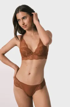 Женские терракотовые трусики Коричневый M womensecret 4214203